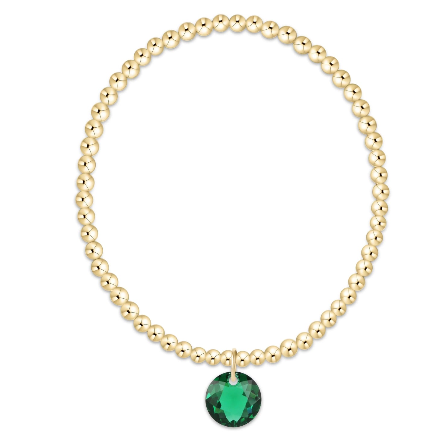 Enewton Classic Gold 3mm Bracelet - Reflection Charm 5