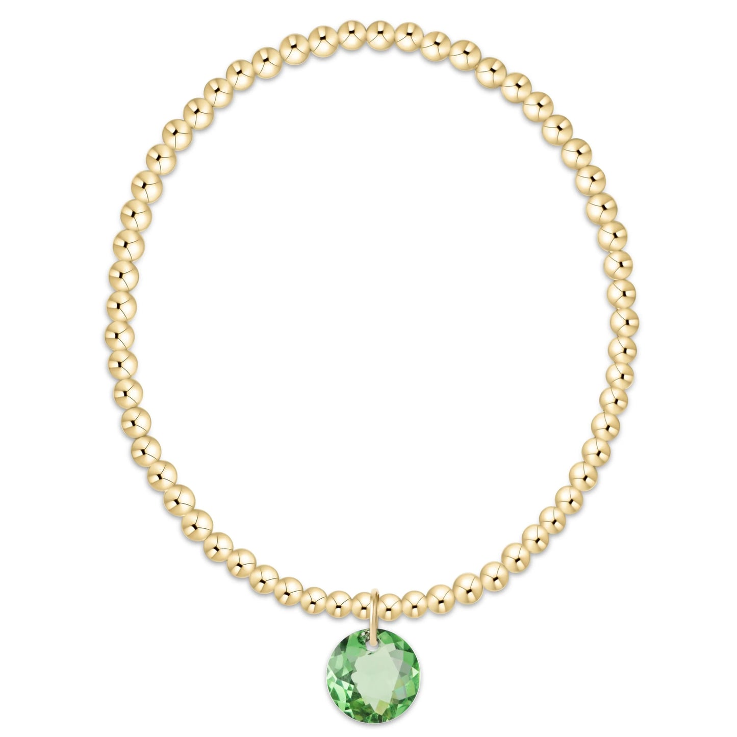 Enewton Classic Gold 3mm Bracelet - Reflection Charm 8