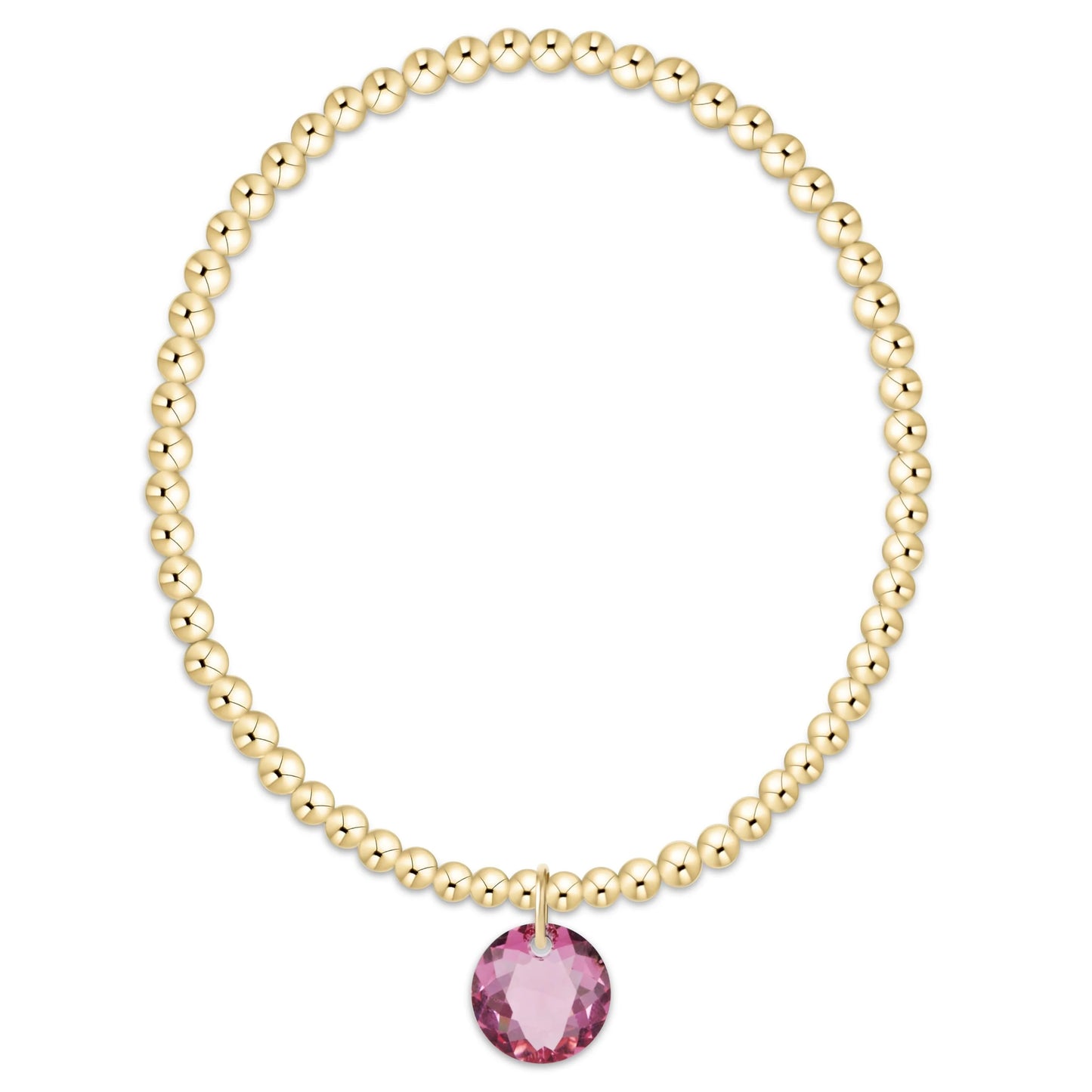 Enewton Classic Gold 3mm Bracelet - Reflection Charm 10