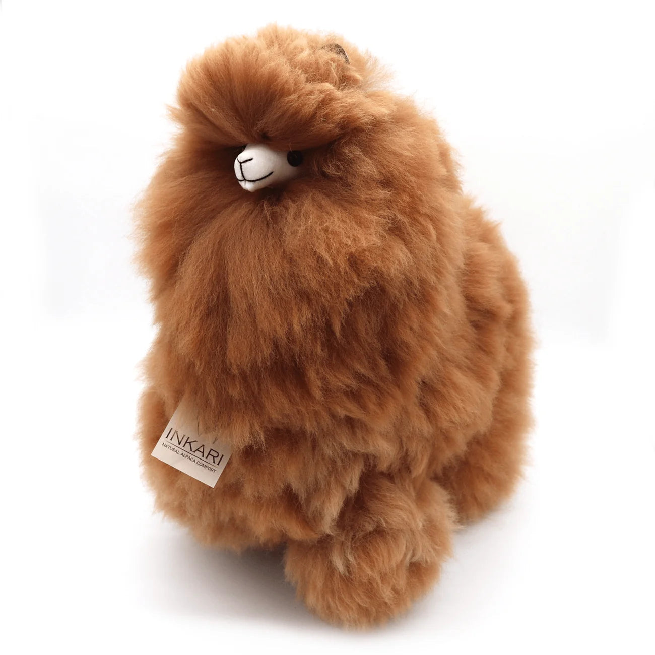 Inkari Rainbow - Monsterfluff Hazelnut Small Alpaca Stuffed Animal