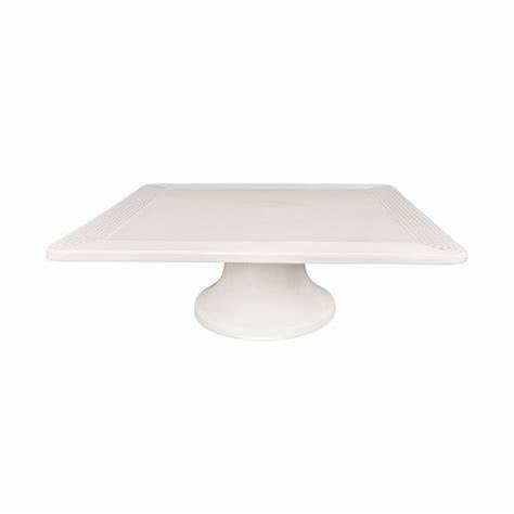 Nora Fleming Square Pedestal Server Pinstripes