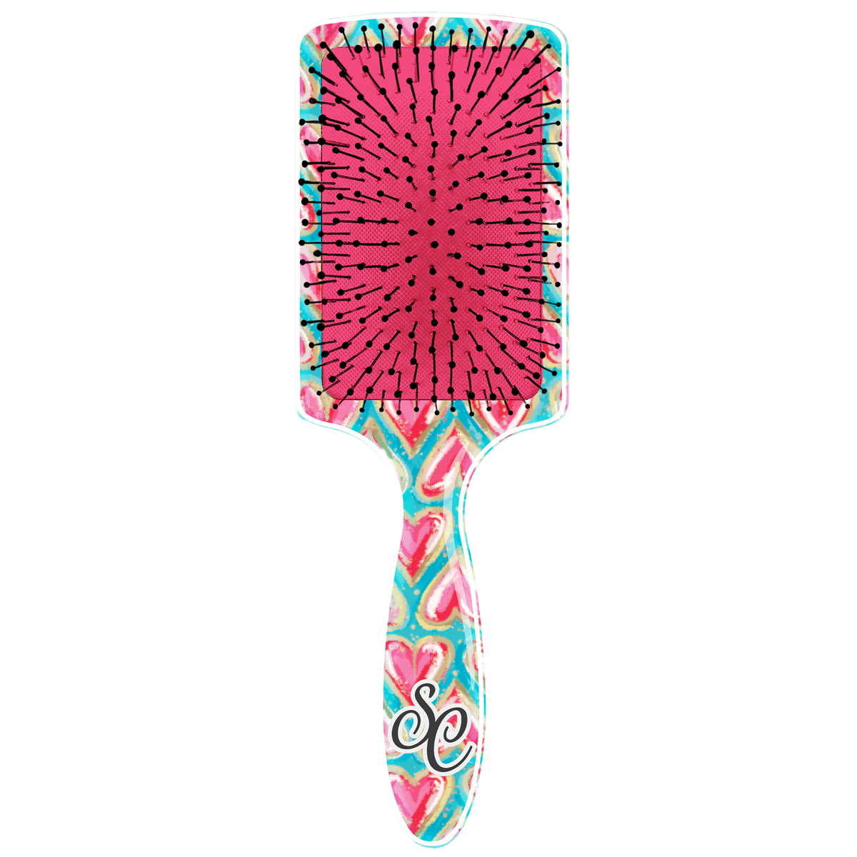 Couture Tee Company Heart Hairbrush