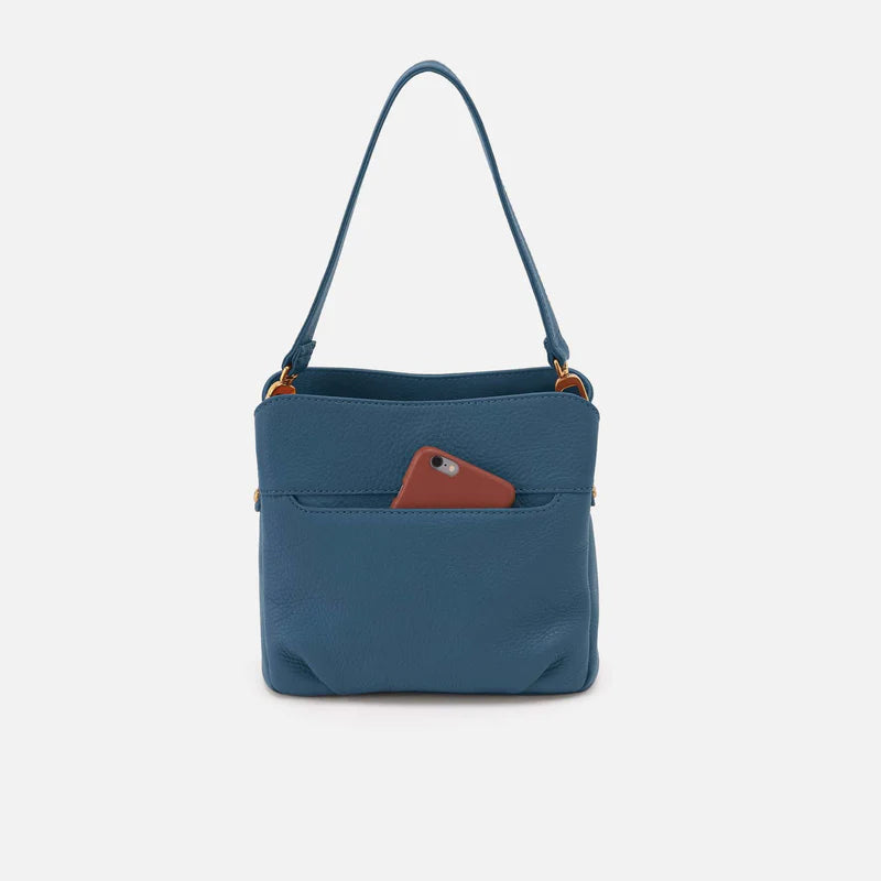 HOBO Starr Convertible Shoulder Bag in Pebbled Peacock Feather