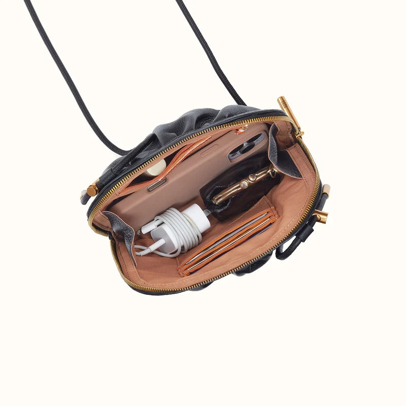 HOBO Isabelle Crossbody Black Pebbled Leather