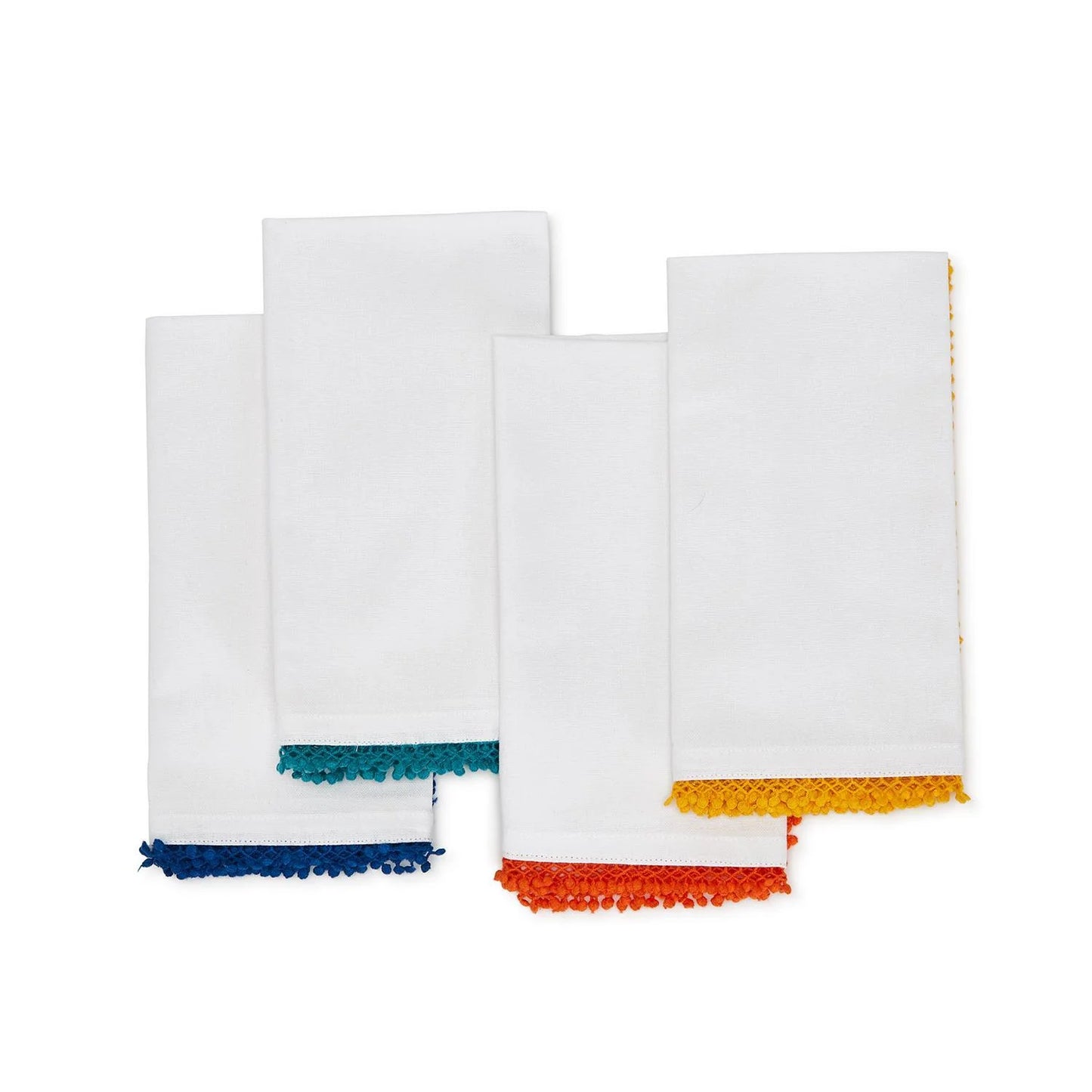 Two's Company Color Play Lace Trimmed Napkins