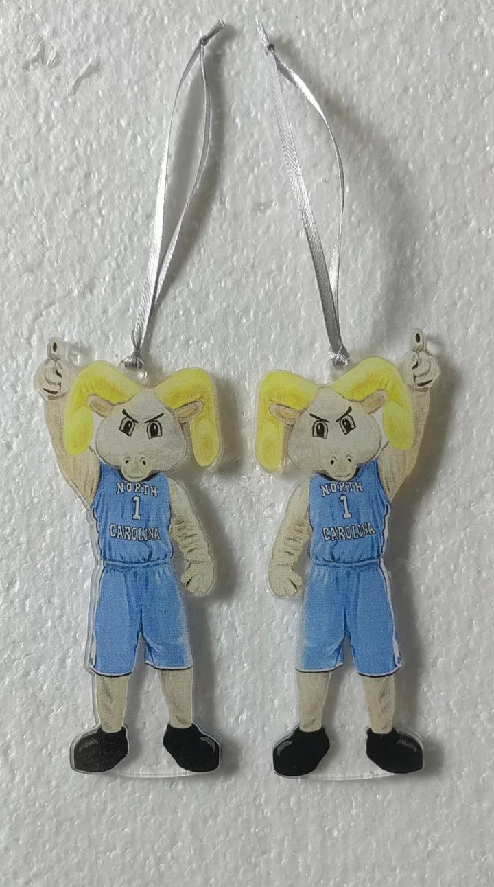 Valiant Gifts UNC Chapel Hill Ramsy Acrylic Ornament
