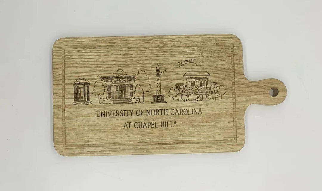 Valiant Gifts UNC Chapel Hill Skyline Charcuterie Board