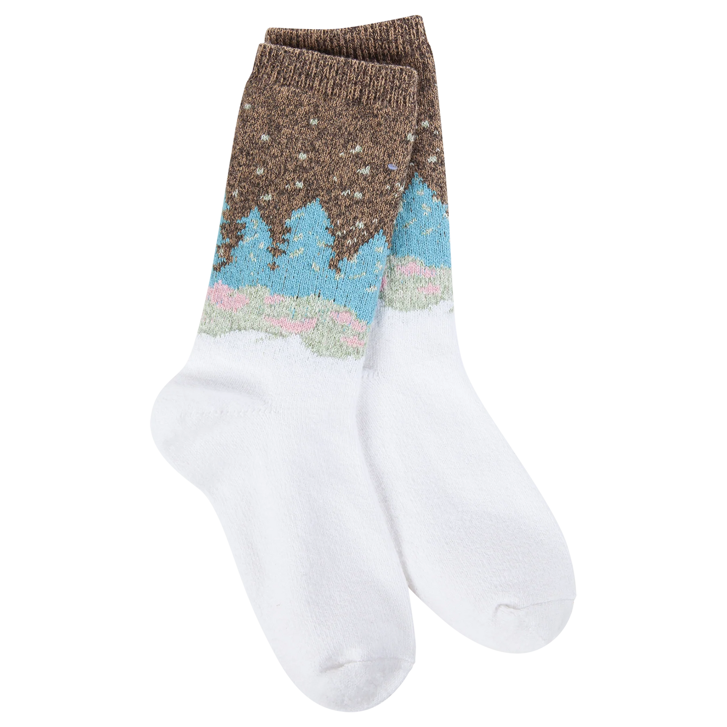 World's Softest Socks Whimsical Forest Mini Crew