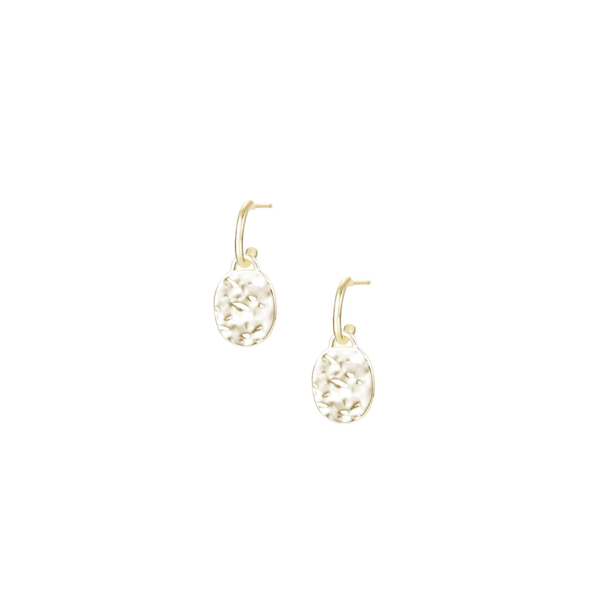 Natalie Wood Designs Horizon Mini Drop Earrings in Gold