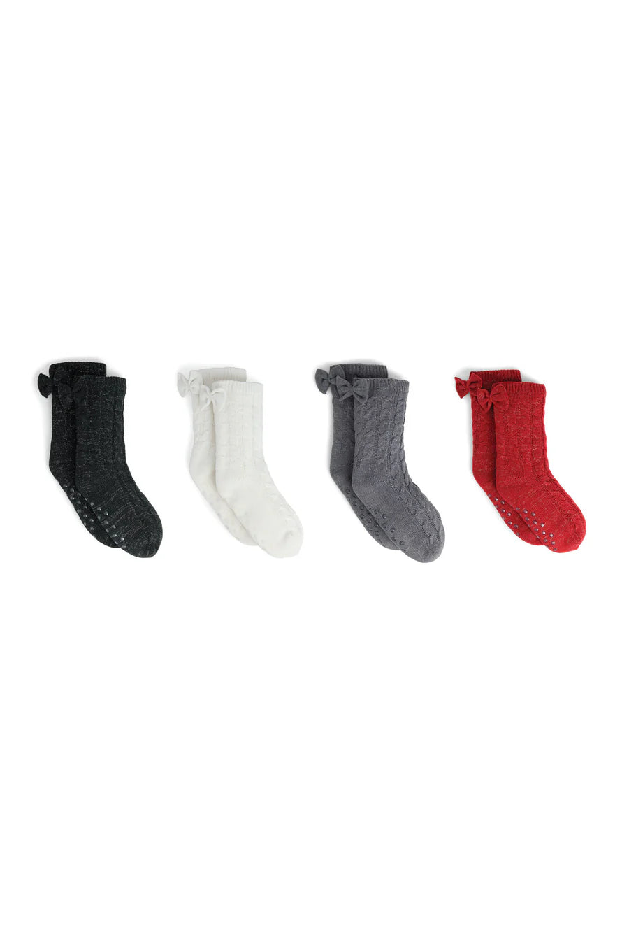 Coco+Carmen Bow Back Slipper Socks Assorted Colors
