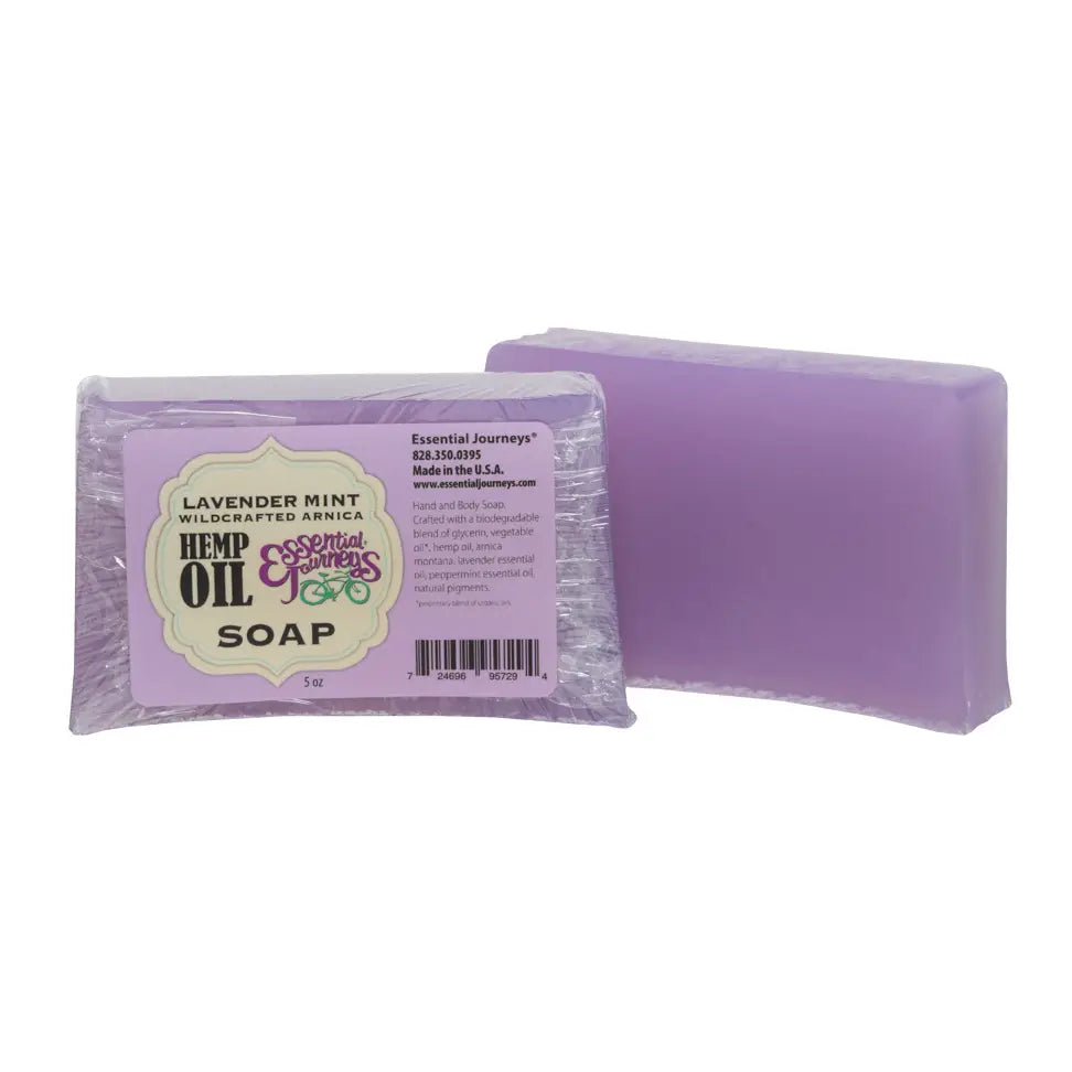 Essential Journey Lavender Mint Hemp Oil Soap Slice 5oz