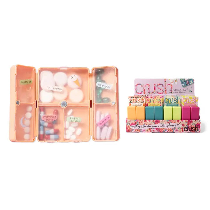 Crush Everything's Fine Pill and Vitamin Organizer