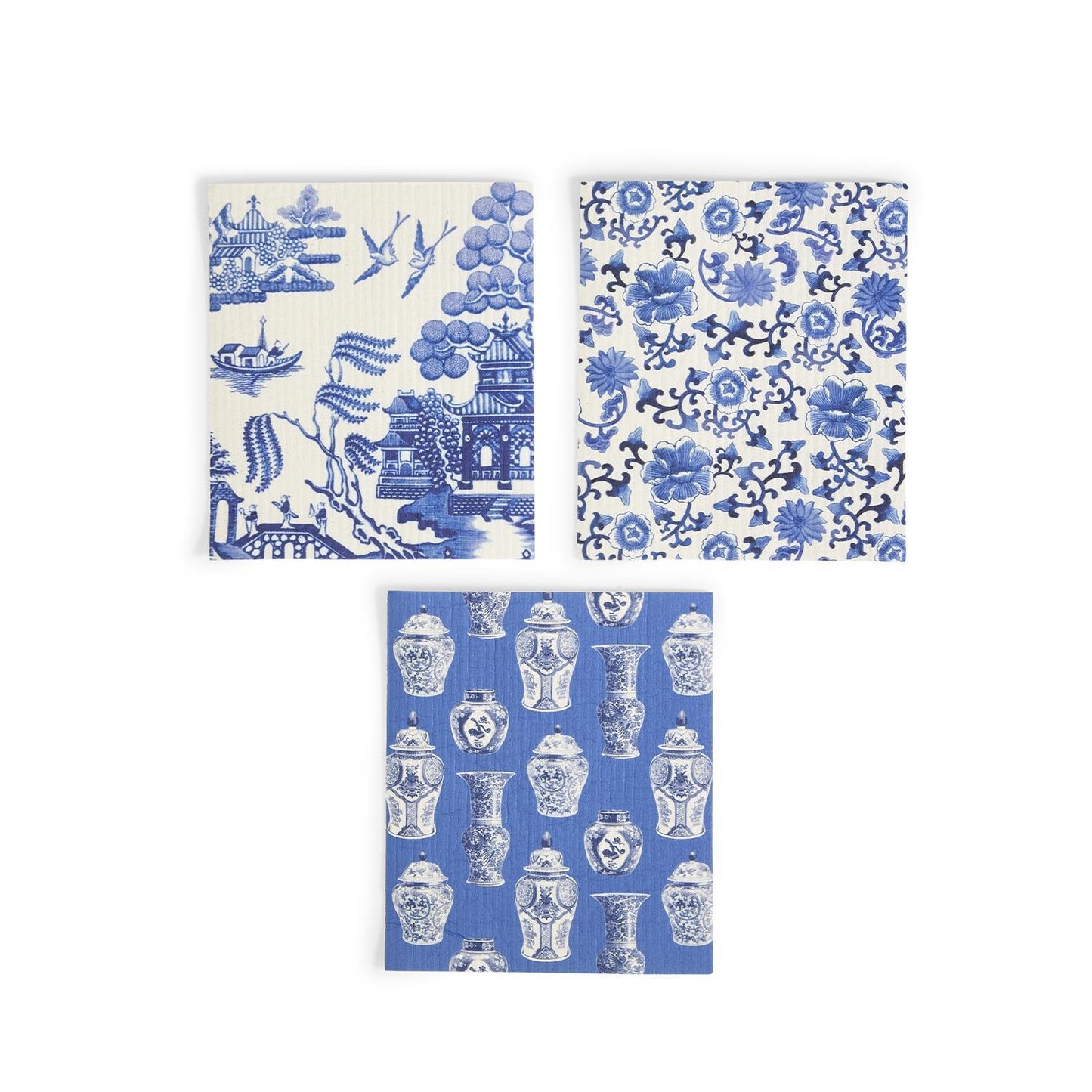 Two's Company Blue Willow Multipurpose Cloths