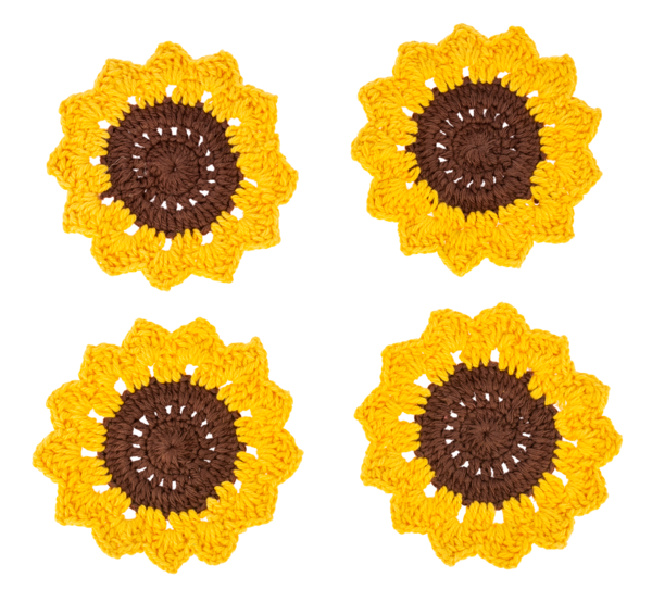 Ganz Crochet Sunflower Coaster