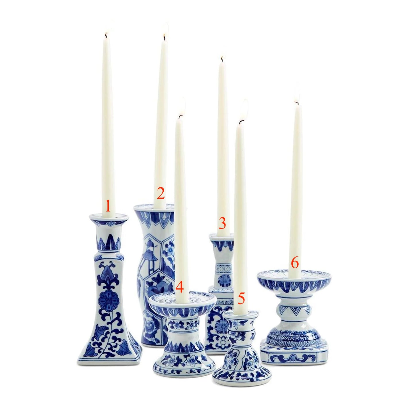 Two's Company Canton Collection Candlestick Holders