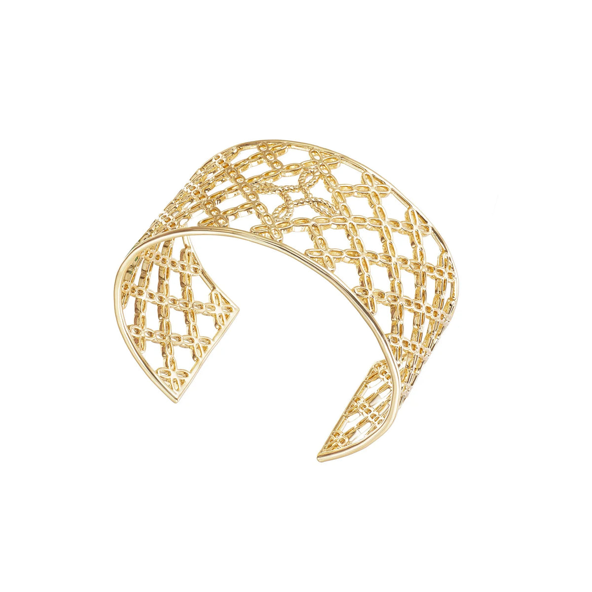 Natalie Wood Designs Celestia Cuff Bracelet in Gold