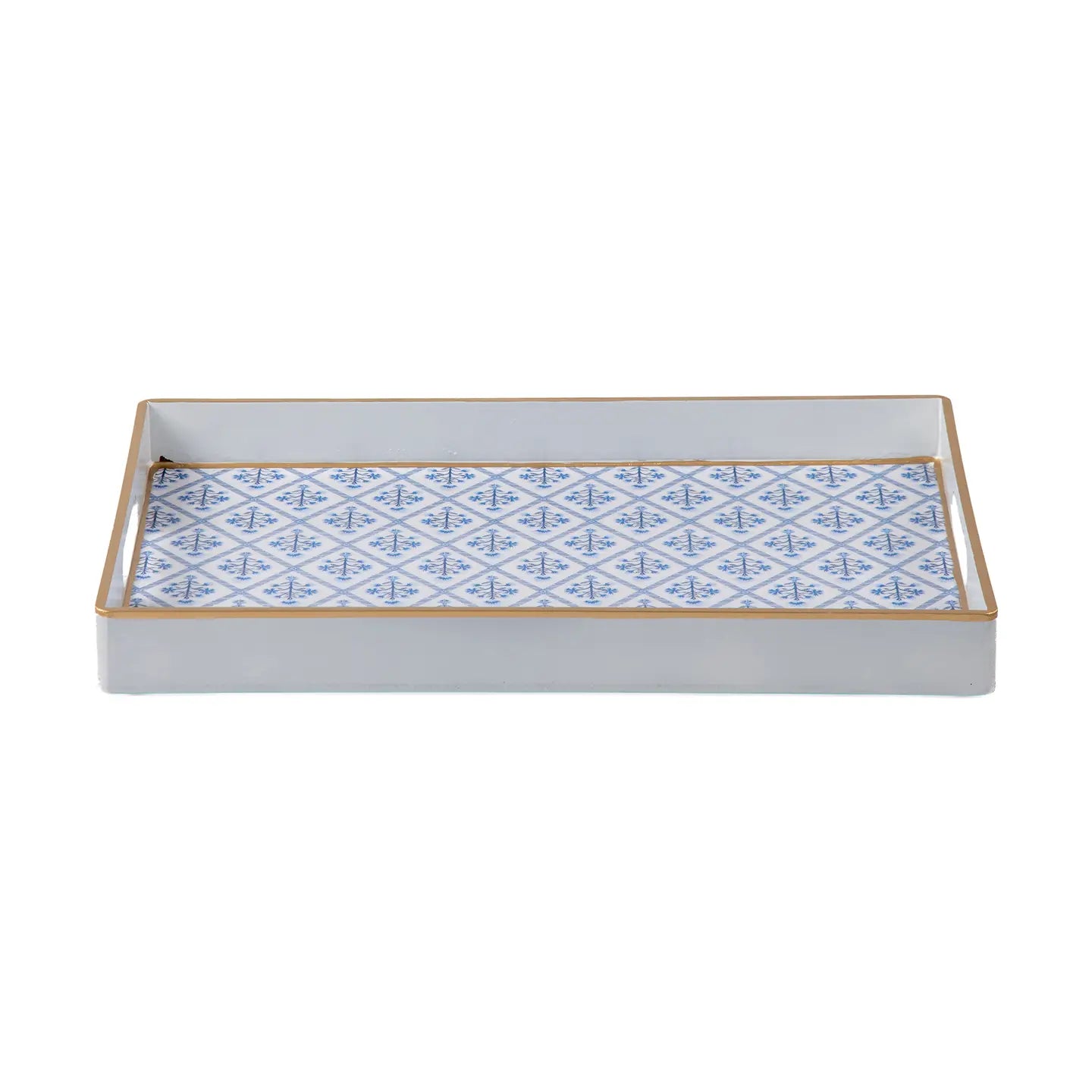Jaye's Studio Marigold Lattice Enameled Rectangular Tray - gg's art frames gifts
