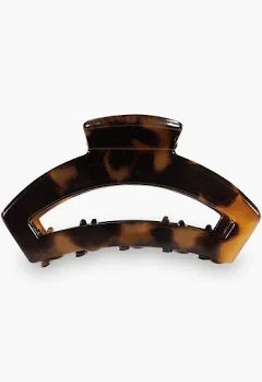 TELETIES Small Open Hair Clip - Tortoise