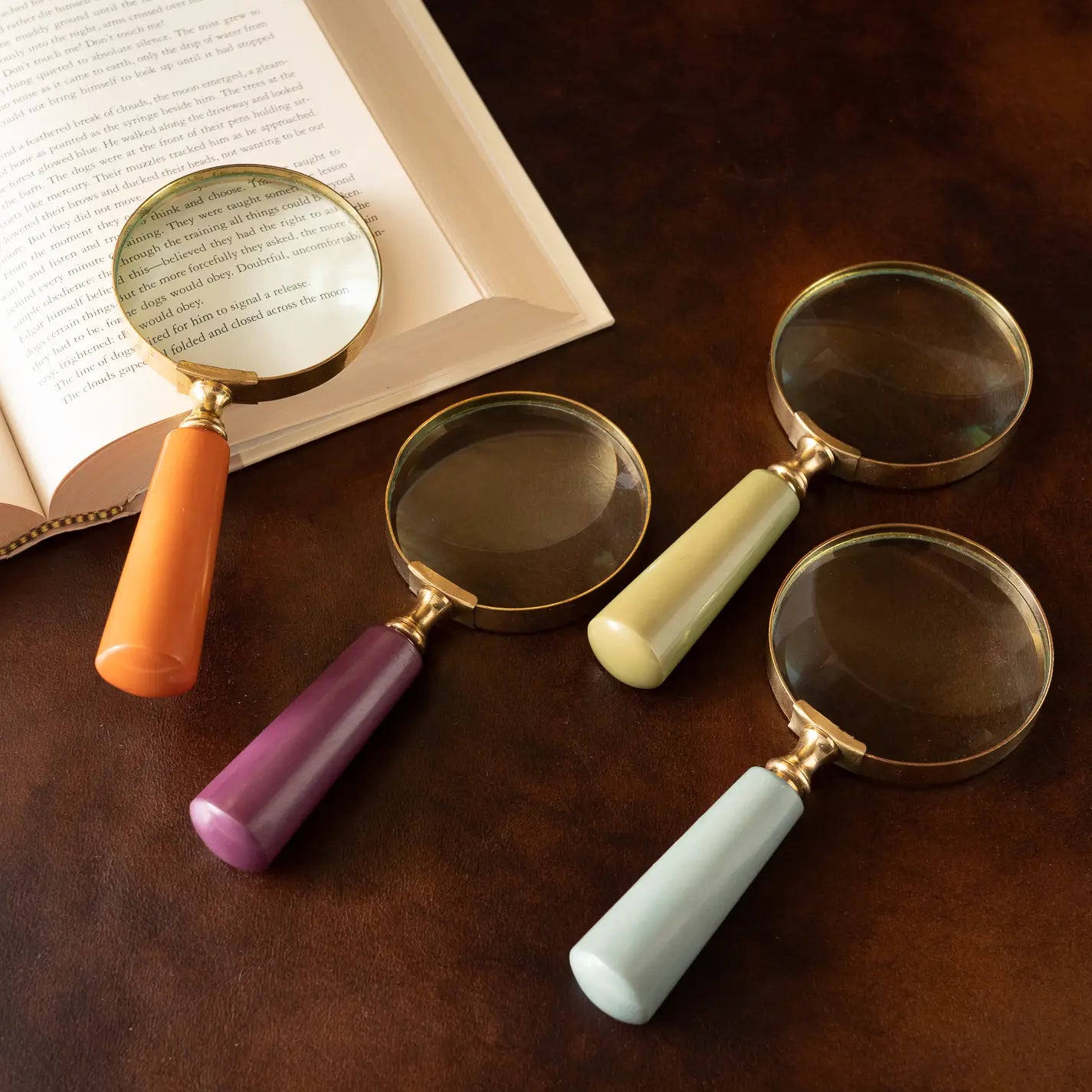 India Handicrafts Vibrant Magnifying Glasses