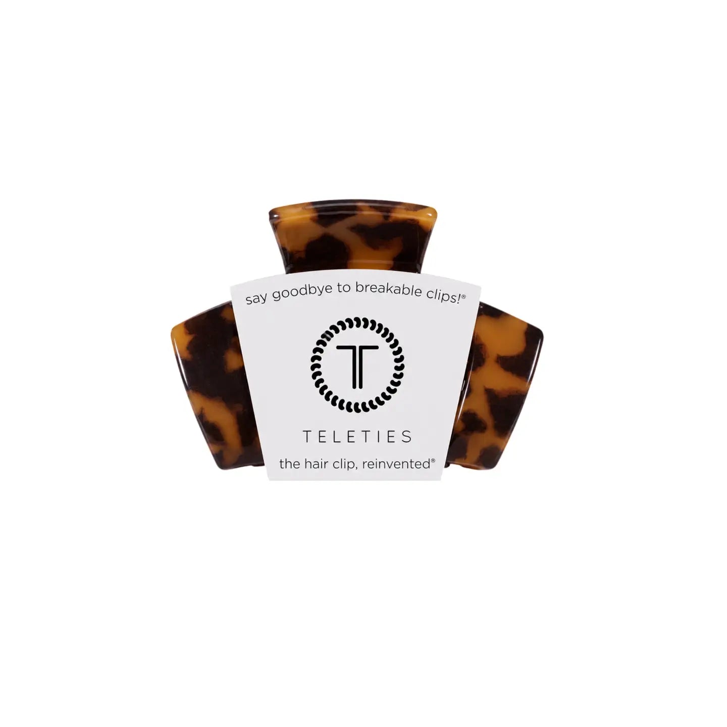 TELETIES Petite Classic Hair Clip - Tortoise