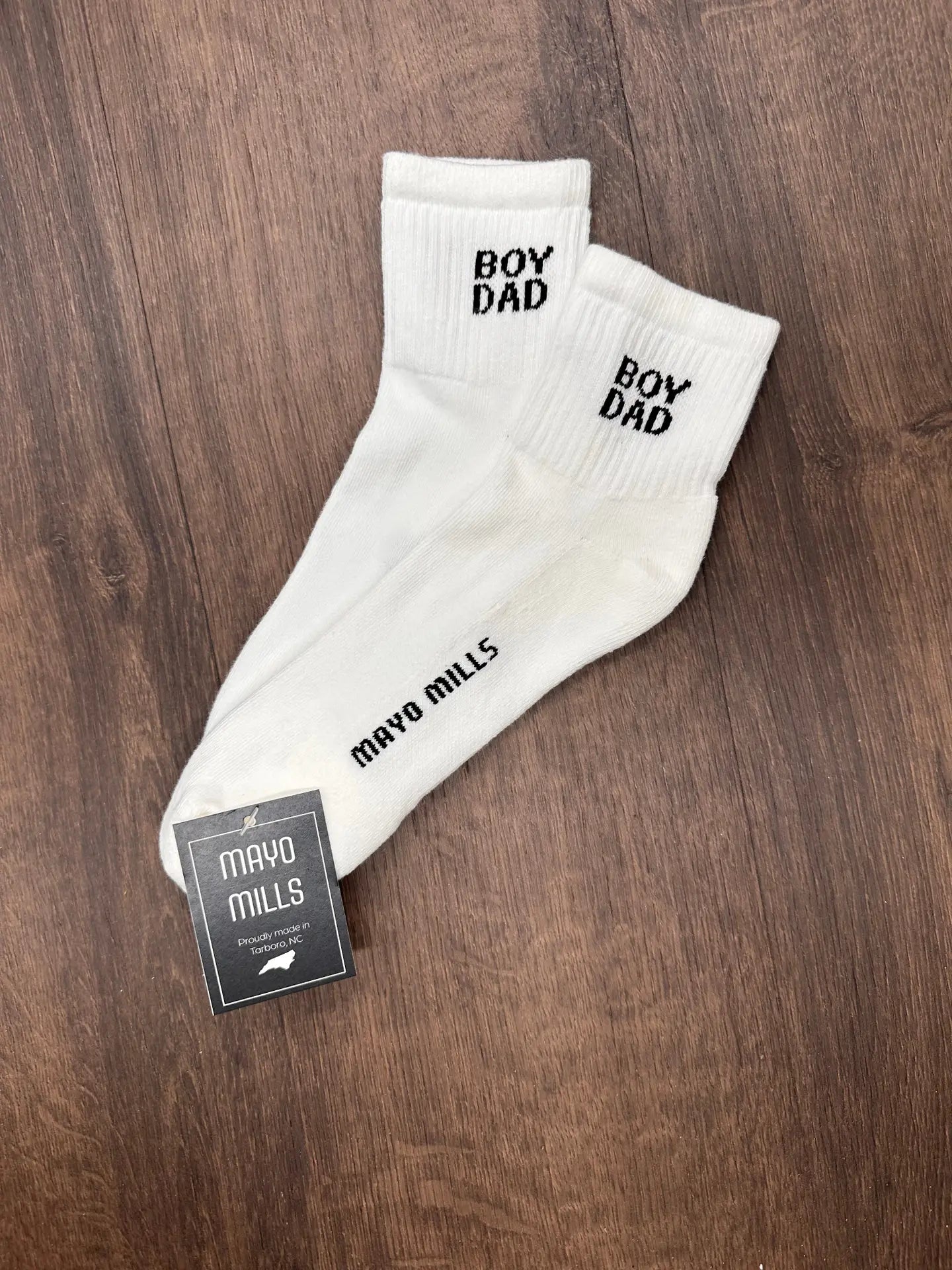 Mayo Mills Boy Dad Crew Socks