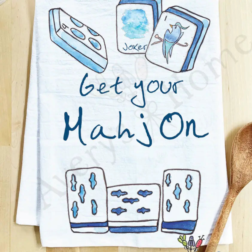 Avery's Home Get Your Mahj On Kitchen Towel