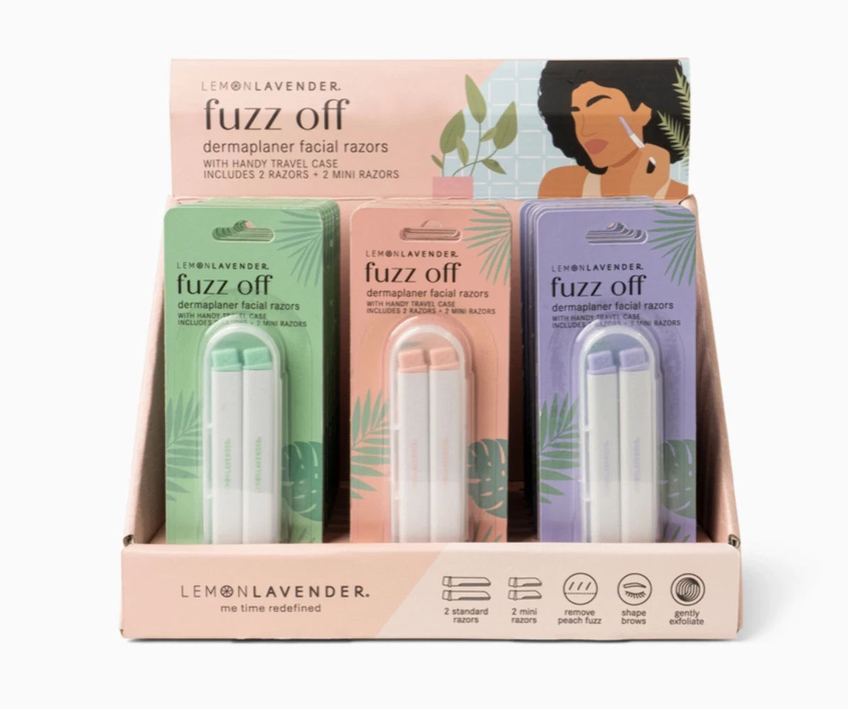 Lemon Lavender Fuzz Off Dermaplaner Facial Razor