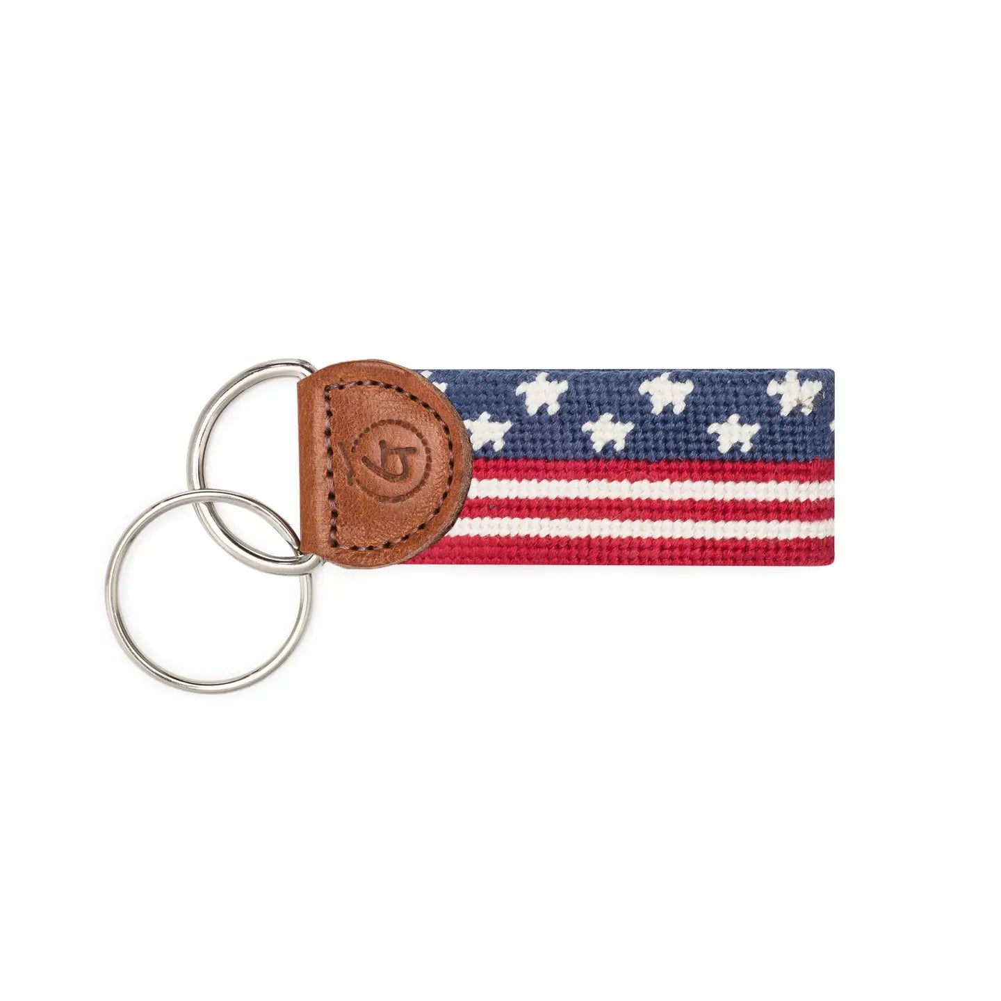 Good Threads Stars and Stripes Needlepoint Keychain