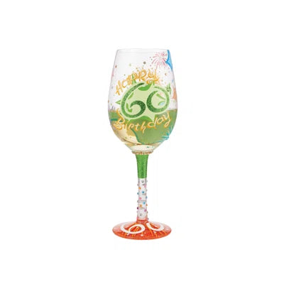 Lolita Happy 60th Birthday Wine Glass
