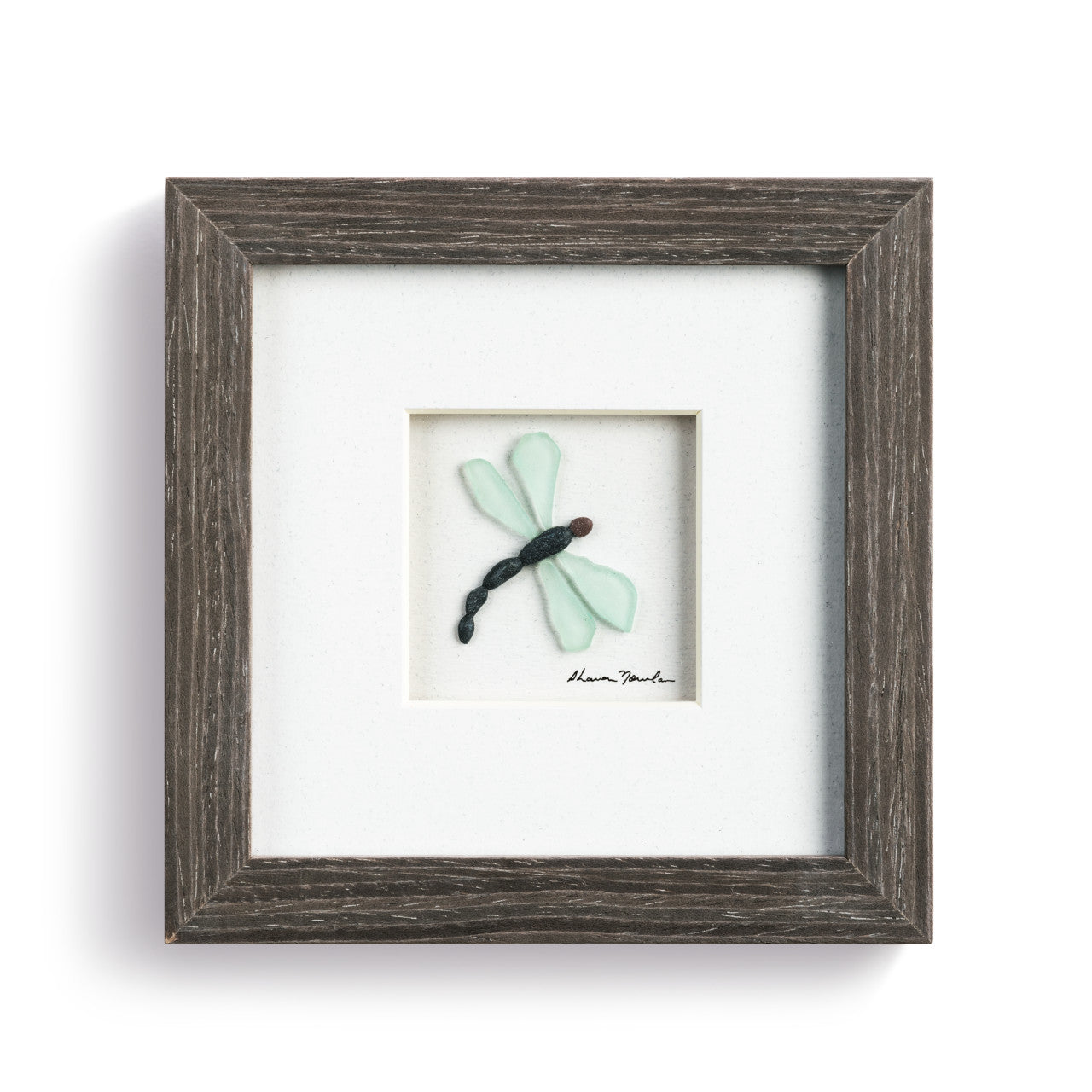 Demdaco Sharon Nowlan Of Life & Dragonflies Wall Art Gray 6"