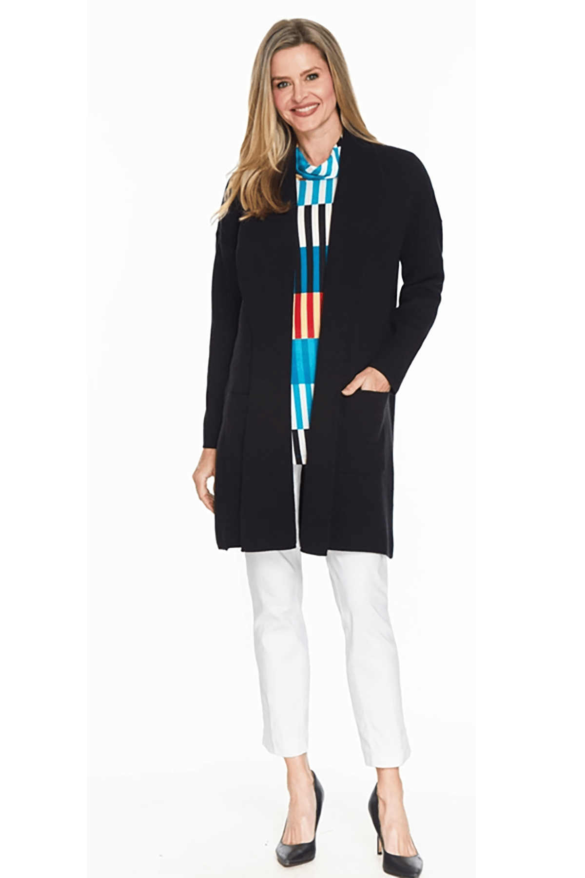 A LA Carte Black Sweater Coat