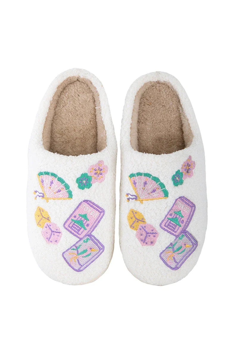 Mahjong Bedroom Slippers