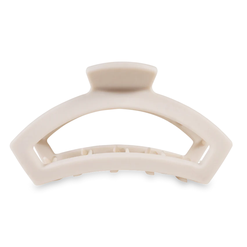 TELETIES Large Open Hair Clip - Toasted
