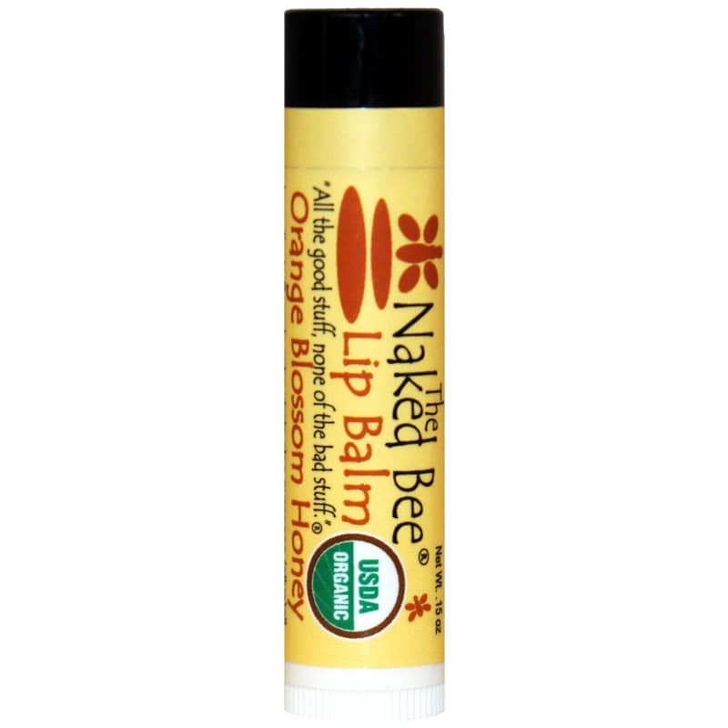 The Naked Bee Organic Lip Balm Orange Blossom Honey
