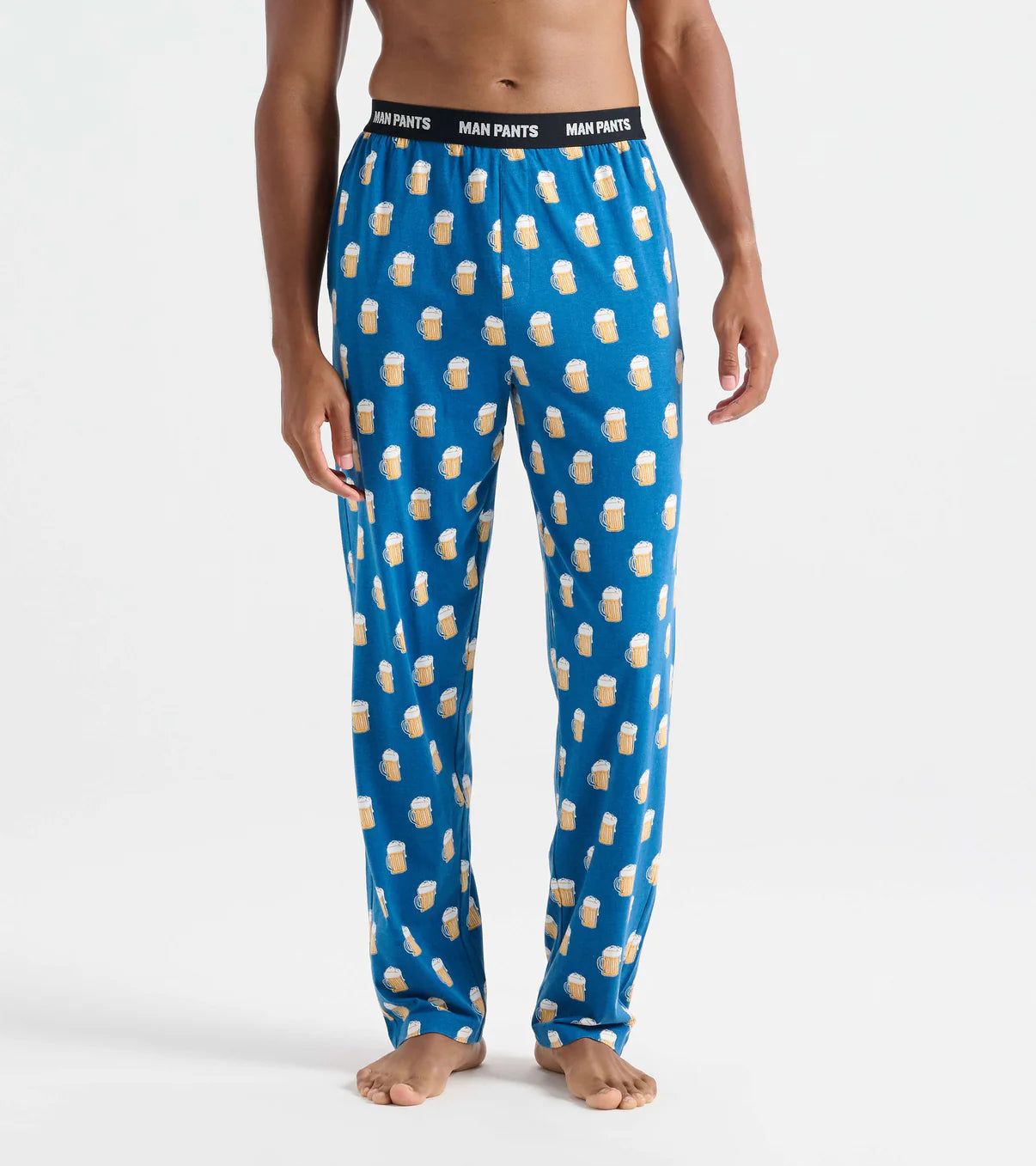 Little Blue House Beer Mugs Man Pants