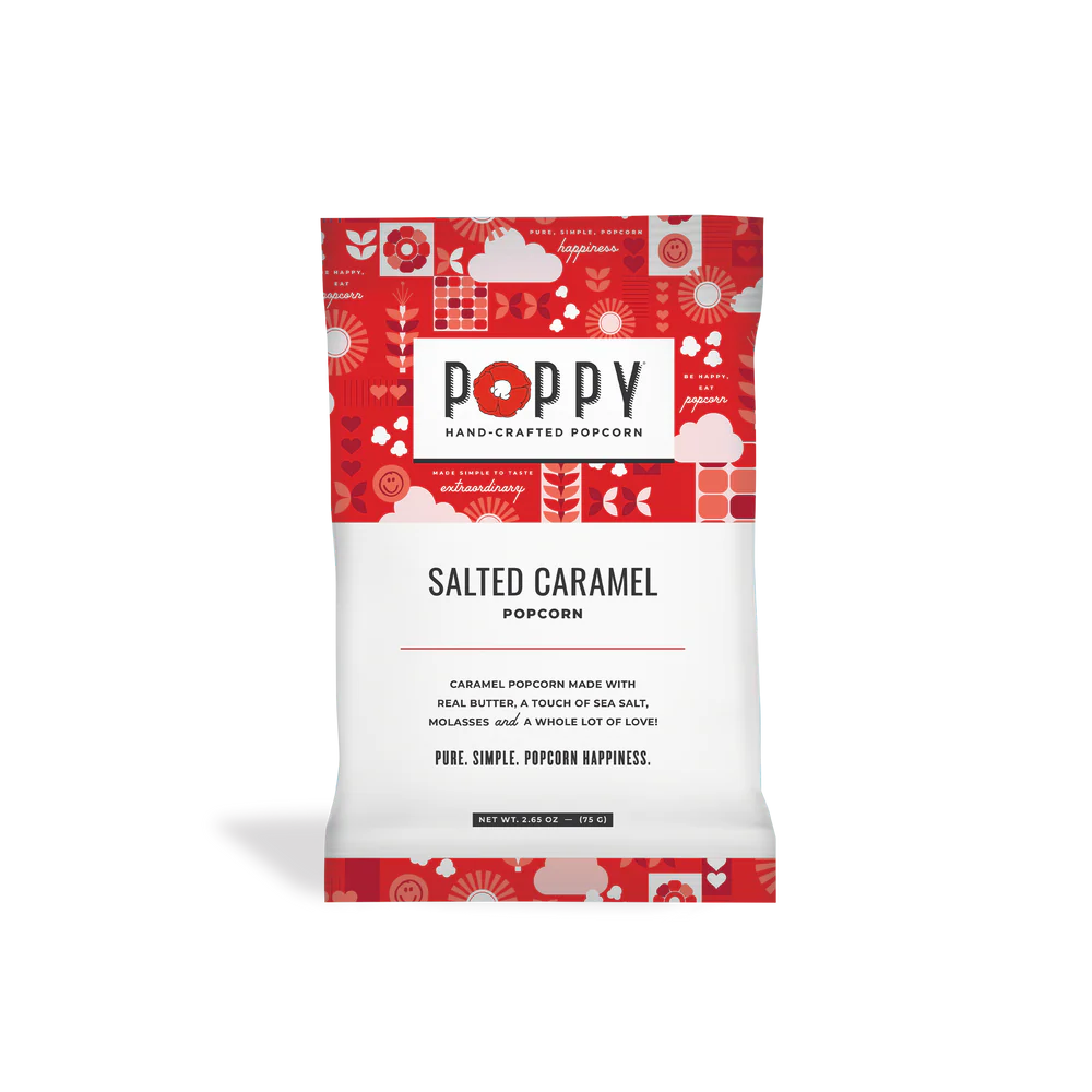 Poppy Hand-Crafted Popcorn Salted Caramel Snack Bag 2.6 oz