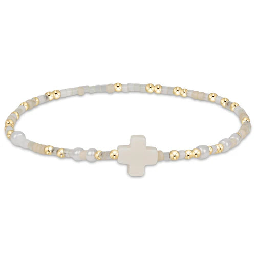 Enewton Hope Unwritten Signature Cross Bracelet - Call Me On My Shellphone