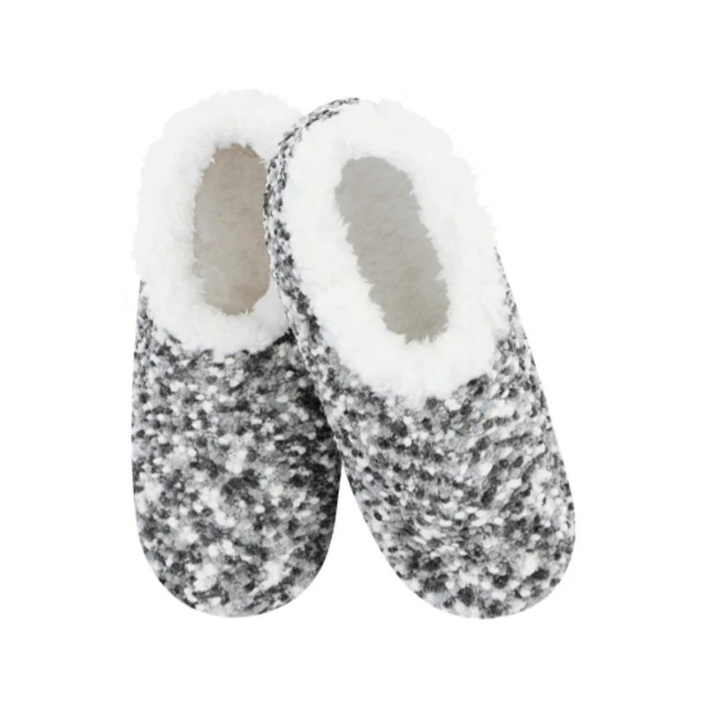 Snoozies! Popcorn Super Soft Women's Slippers - Fuzzy Fleece, Cozy Sherpa Lining, Non-Slip Rubber Sole