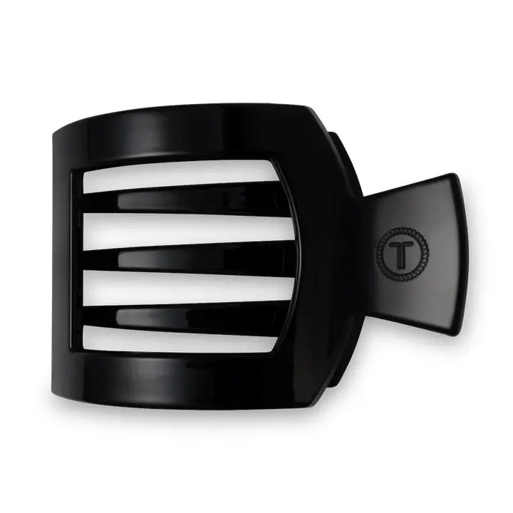 TELETIES Square Flat Medium Jet Black