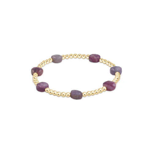 Enewton Extends Admire Gemstone Gold 3mm Bead Bracelet - Ruby