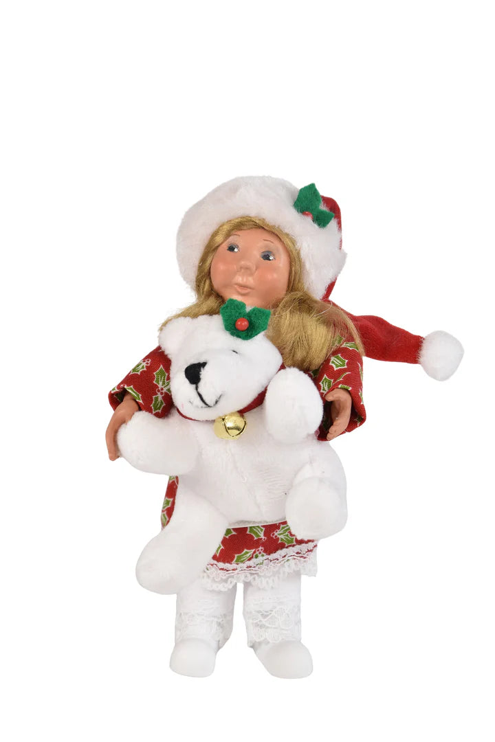 Byers' Choice Toddler with Teddy Bear