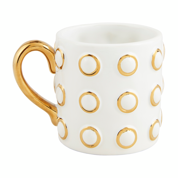 Mud Pie Gold Ring Gold Mug