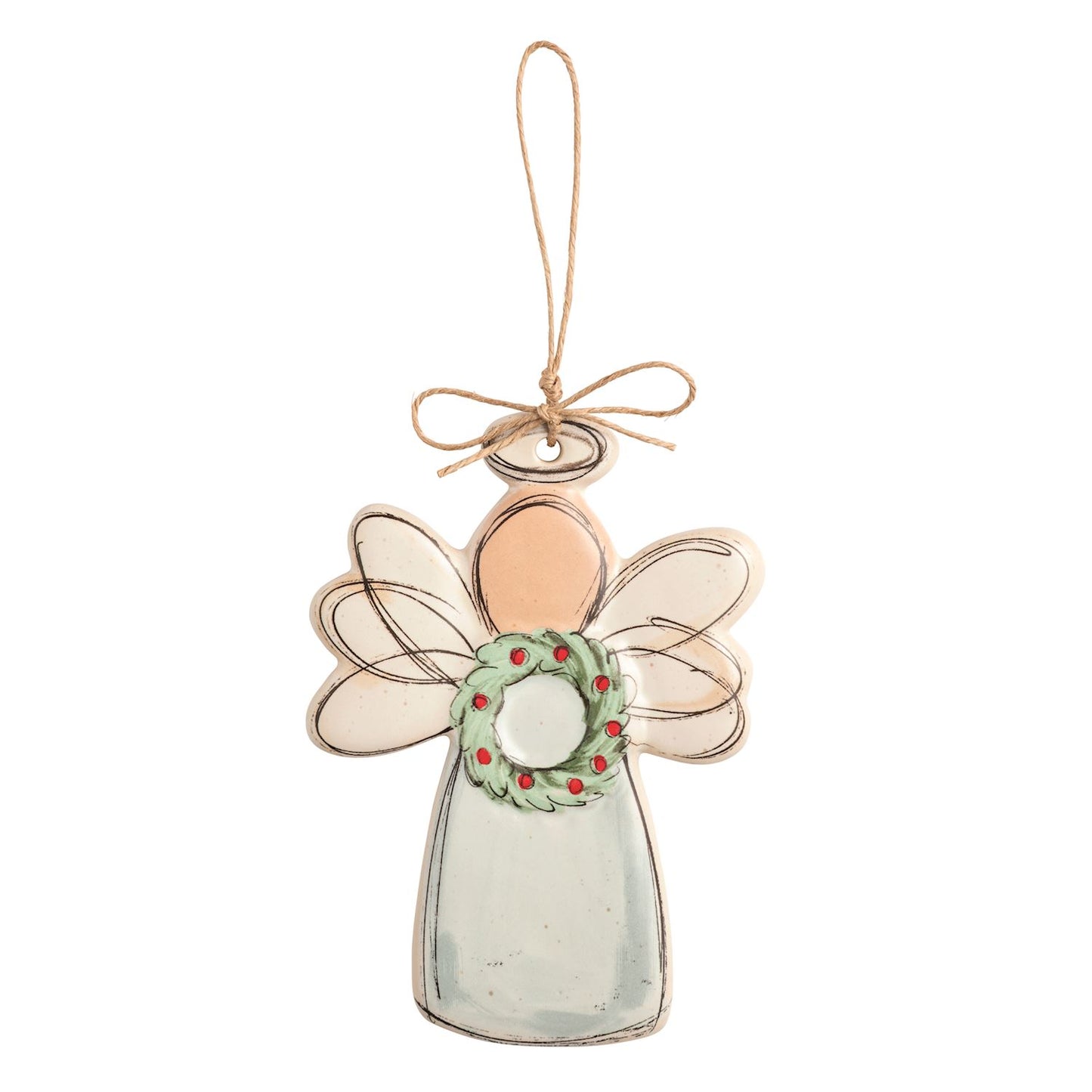 Mud Pie Ceramic Angel Ornaments