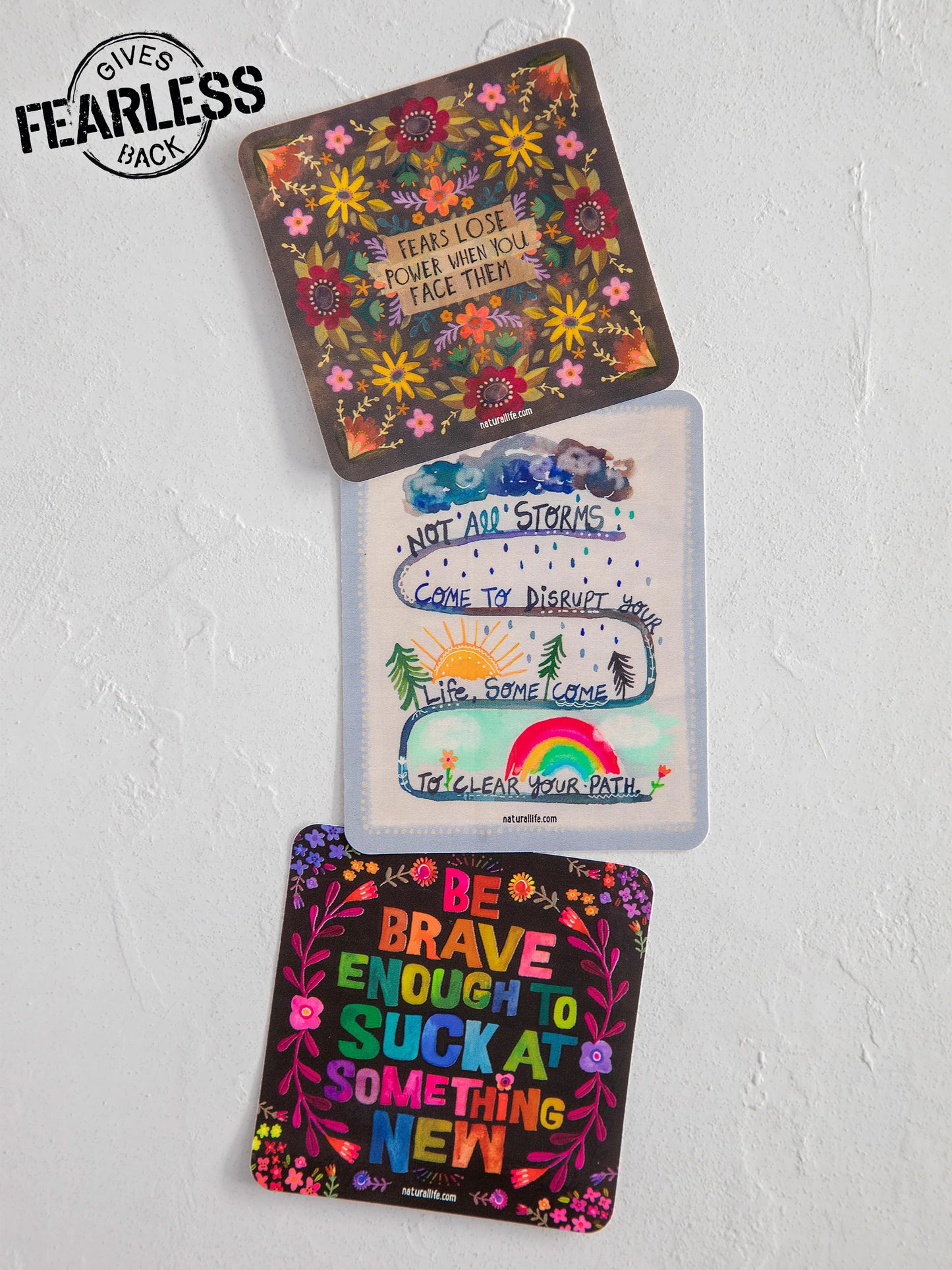 Natural Life - Set of 3 Vinyl Stickers