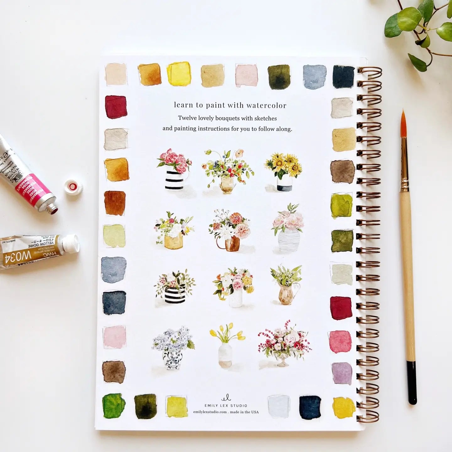 Emily Lex Studio Bouquets Watercolor Workbook