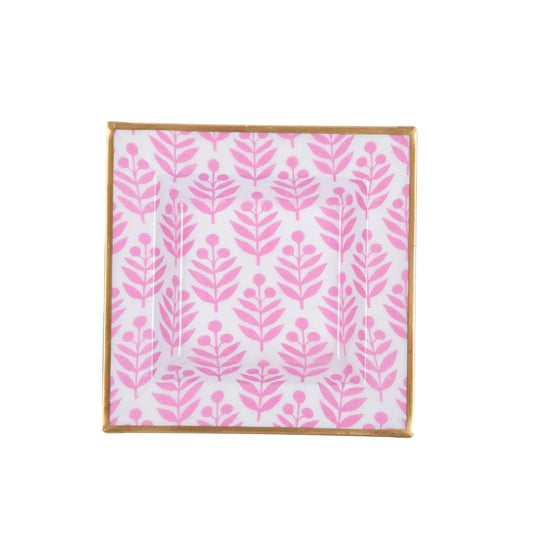 Jaye's Studio Lottie Enameled Tori Trinket Tray - Pink - gg's art frames gifts