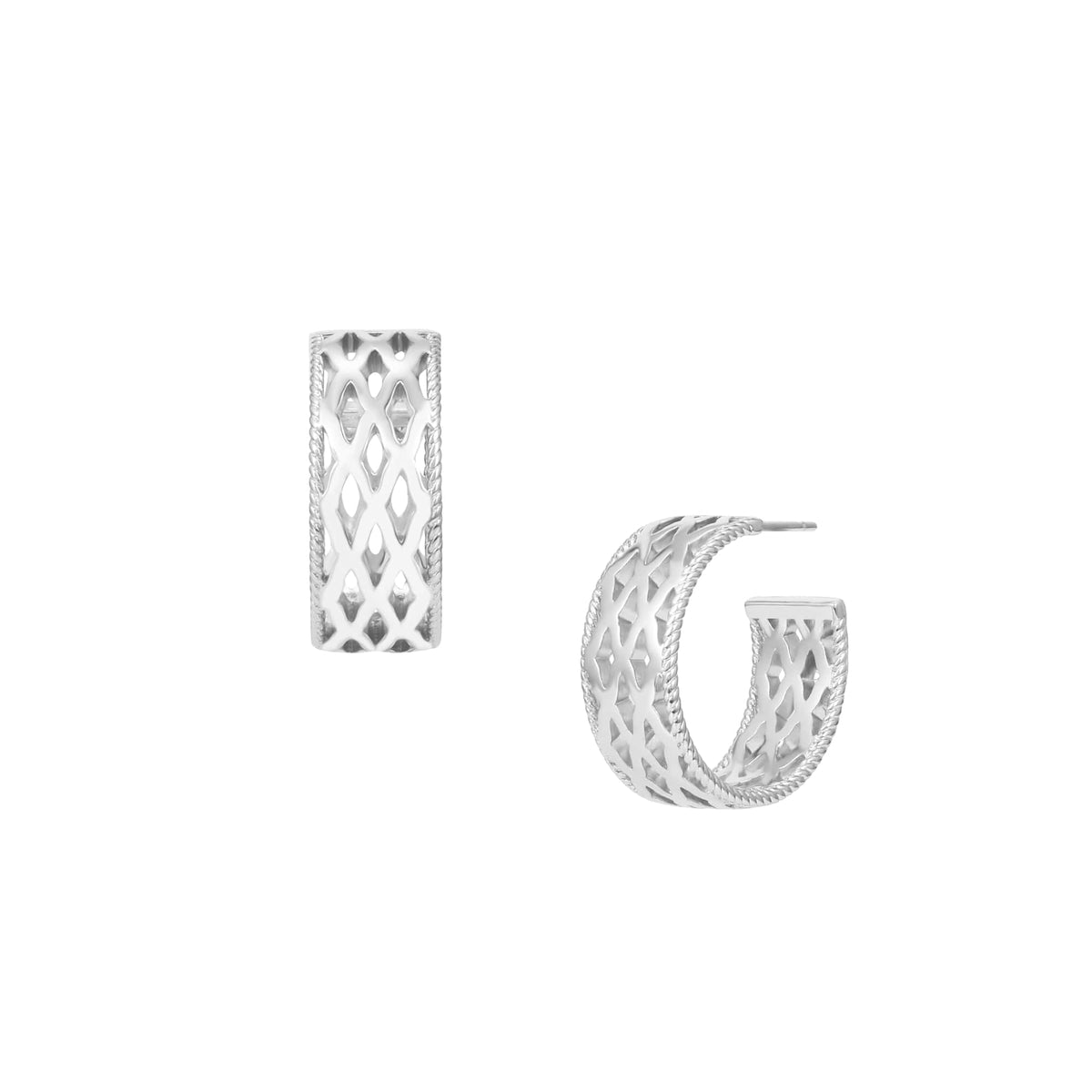 Natalie Wood Designs Graceful Mini Hoop Earrings