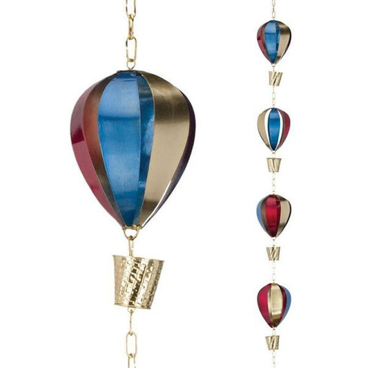 Regal Hot Air Balloon Rain Chain