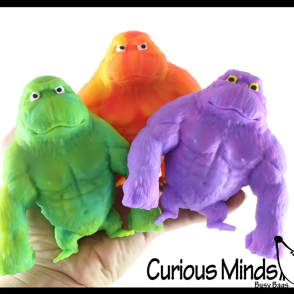 Curious Minds Toys Sand Filled Stretchy Smash Gorilla Animals - Kong Ape Love