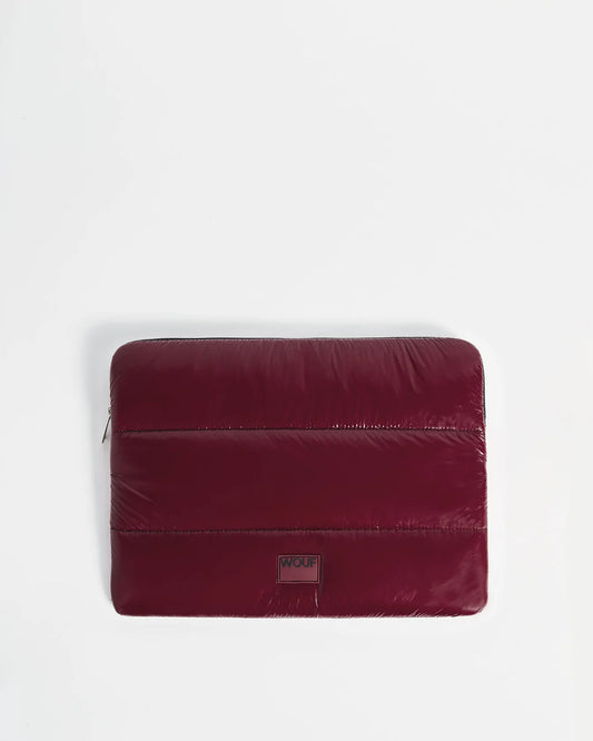 WOUF Burgundy Glossy Laptop Sleeve 13" & 14"